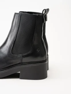 Shoedesign Copenhagen - Saddle - Svarta chelsea boots i skinn
