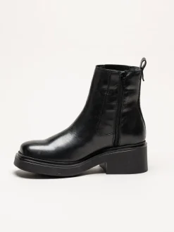 Shoedesign Copenhagen - Saddle - Svarta chelsea boots i skinn