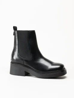 Shoedesign Copenhagen - Saddle - Svarta chelsea boots i skinn