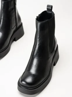 Shoedesign Copenhagen - Saddle - Svarta chelsea boots i skinn