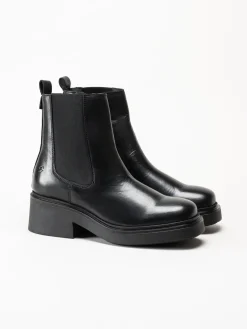 Shoedesign Copenhagen - Saddle - Svarta chelsea boots i skinn