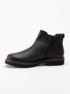 Sioux - Adalrik-715H - Svarta chelsea boots i oljat skinn