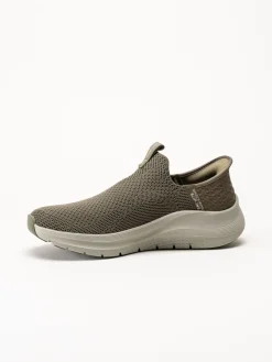 Skechers - Arch Fit 2.0 Crayn - Gröna slip-ins sneakers i mesh