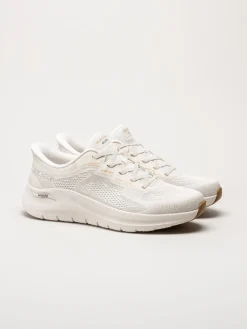 Skechers - Arch Fit 2.0 - Offwhite slip-ins sneakers i mesh