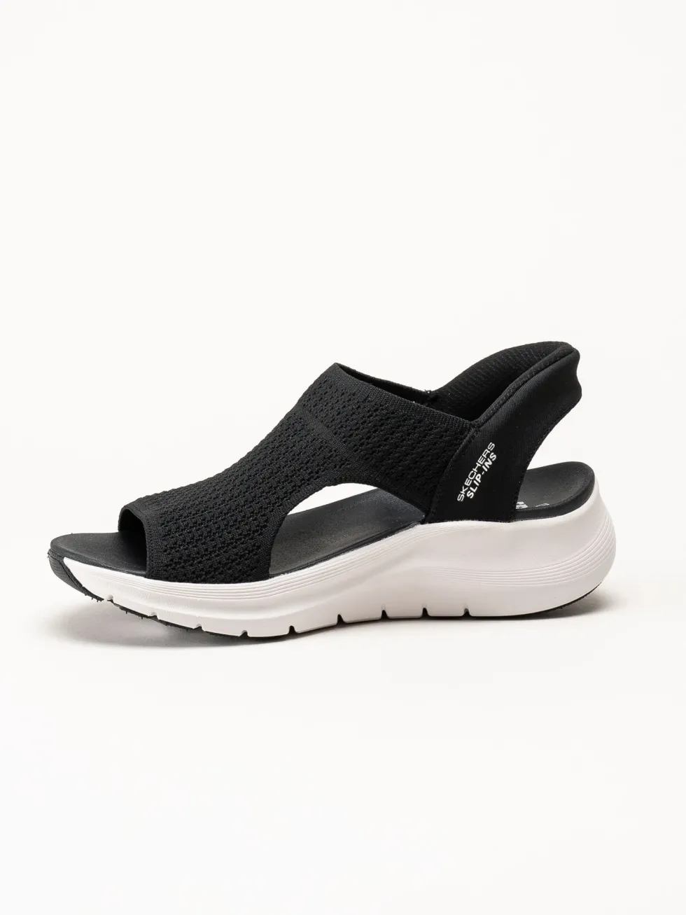 Skechers - Arch Fit - Svarta slip-in sandaler