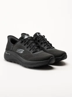 Skechers - Arch Fit 2.0 - Svarta slip-ins sneakers i mesh