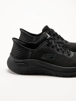Skechers - Arch Fit 2.0 - Svarta slip-ins sneakers i mesh