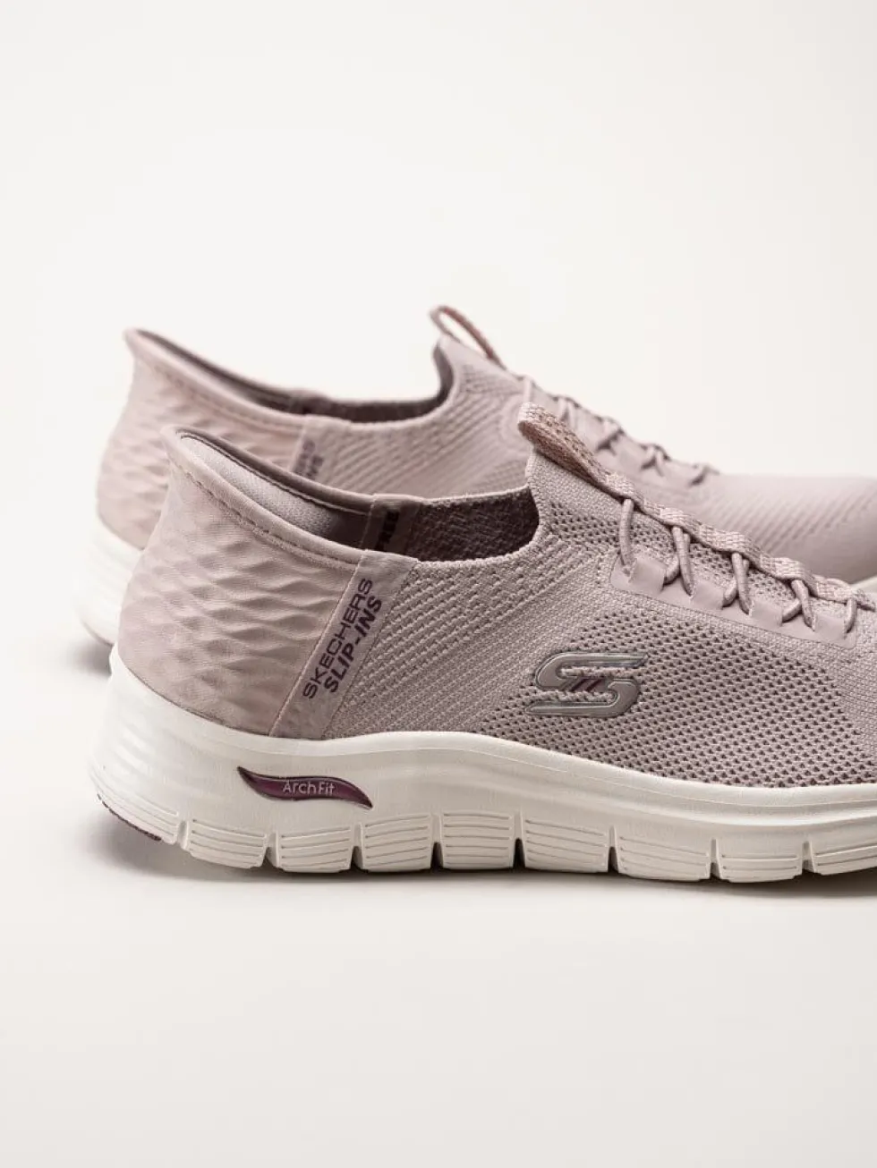 Skechers - Arch Fit Vista - Ljuslila slip-ins sneakers i mesh