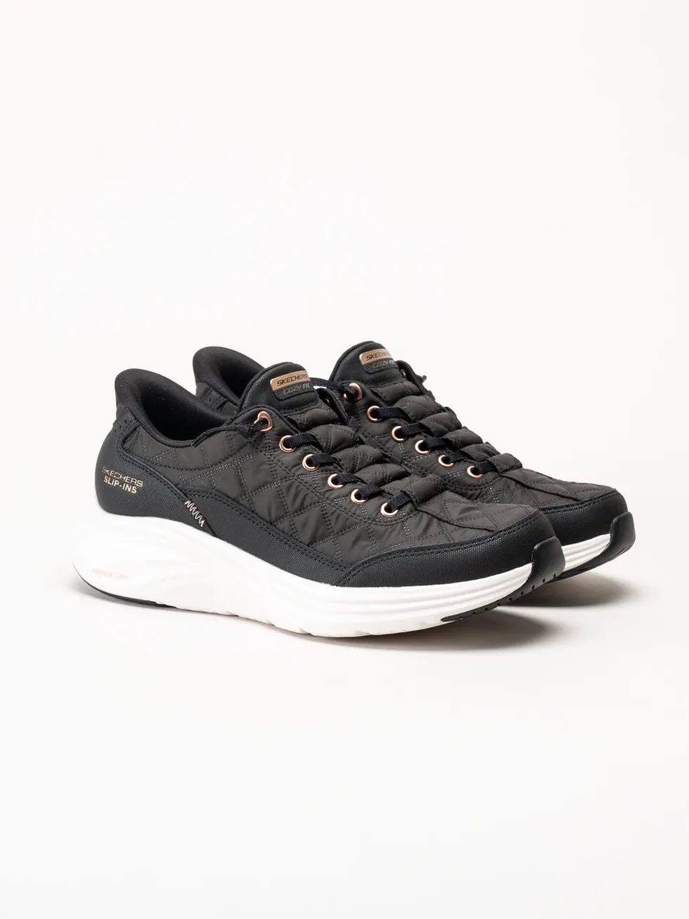 Skechers - Contour Foam Golden Hour - Svarta slip-ins sneakers