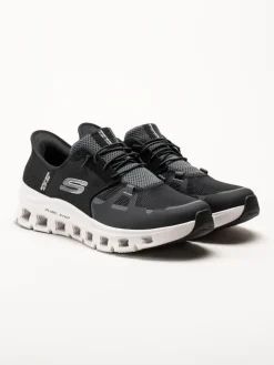 Skechers - Glide Step Pro - Svarta slip-ins sneakers i textil
