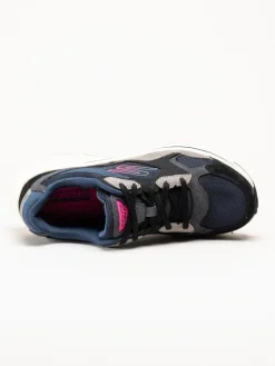 Skechers - Go Run Consistent 2.0 - Blå sneakers i mocka