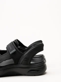 Skechers - Go Walk Arch Fit 2.0 - Svarta sandaler