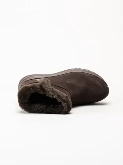 Skechers - On-The-Go Stellar - Mörkbruna boots i mocka