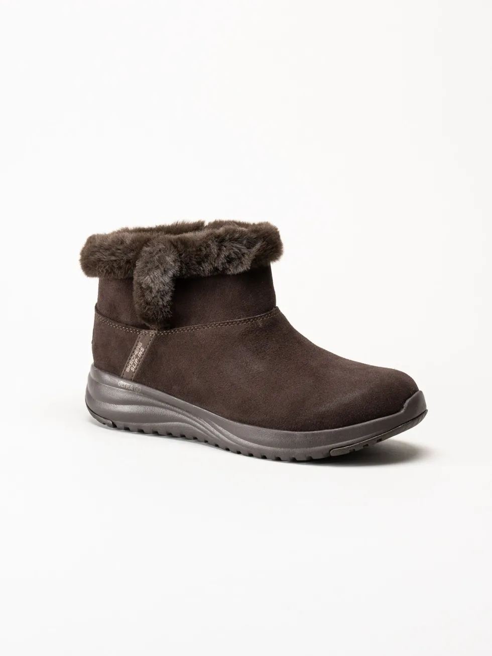 Skechers - On-The-Go Stellar - Mörkbruna boots i mocka