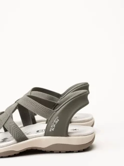Skechers - Reggae Slim - Gröna sandaler
