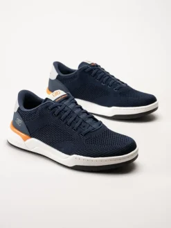 Skechers - Relaxed Fit Corliss Dorset - Mörkblå sneakers i textil