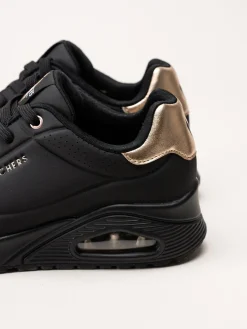 Skechers - Uno - Golden Air - Svarta sneakers i skinnimitation