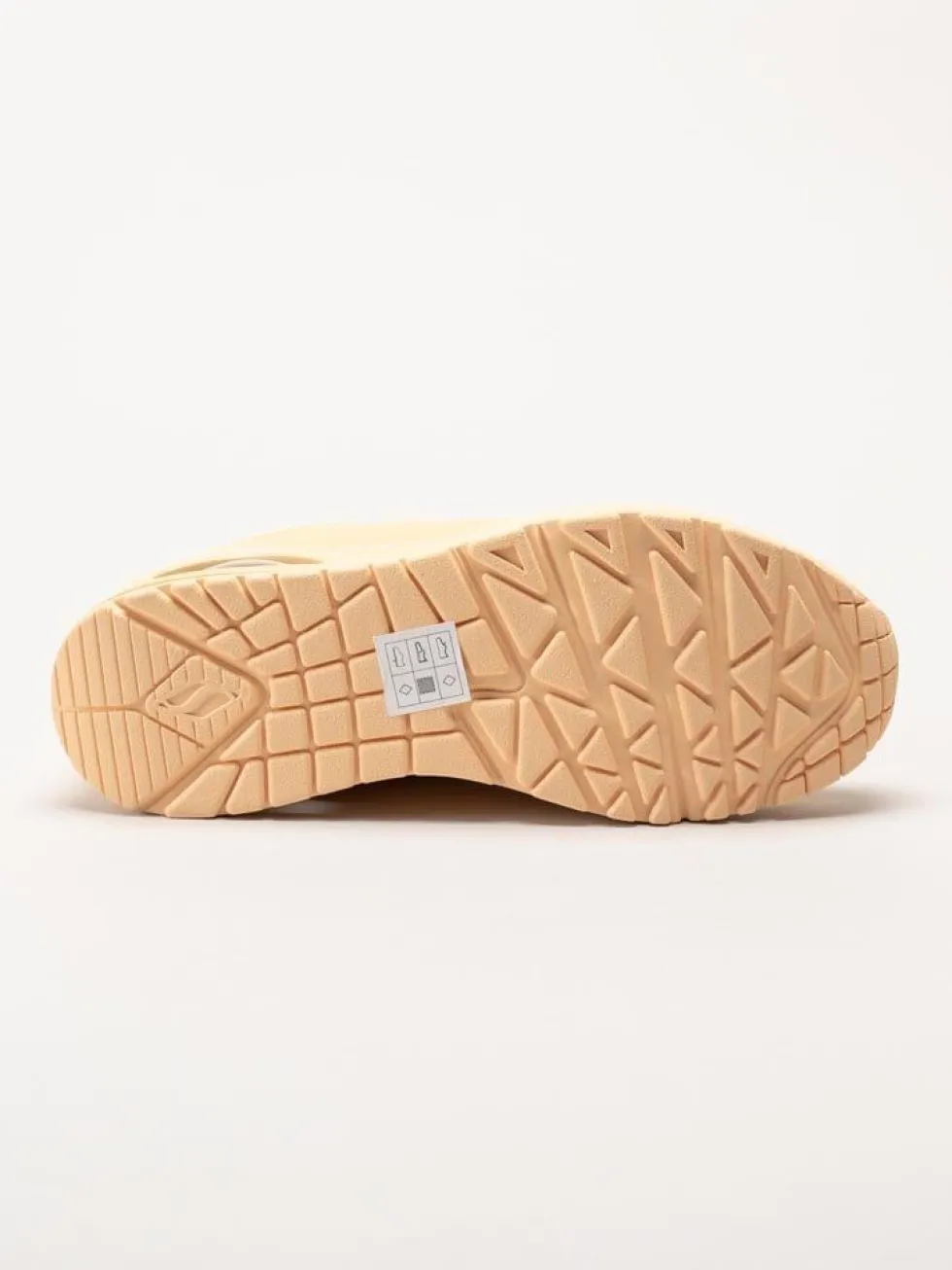 Skechers - Uno - Stand On Air - Gula sneakers i skinnimitation