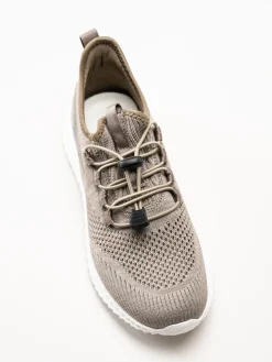Soft Comfort - Heliett - Bruna sneakers i stickad texil