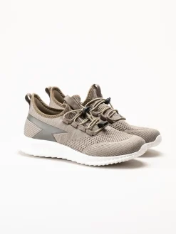 Soft Comfort - Heliett - Bruna sneakers i stickad texil