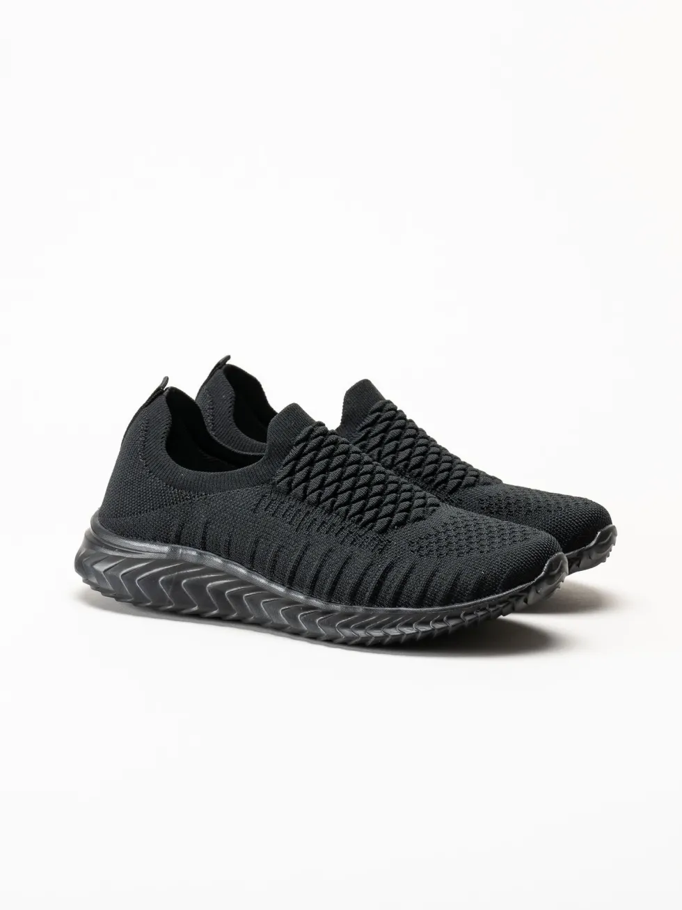 Soft Comfort - Swiss - Svarta sneakers i stickad textil