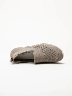 Soft Comfort - Turnpike - Beige sneakers i stickad textil