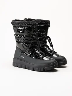 S.Oliver - Svarta fodrade boots
