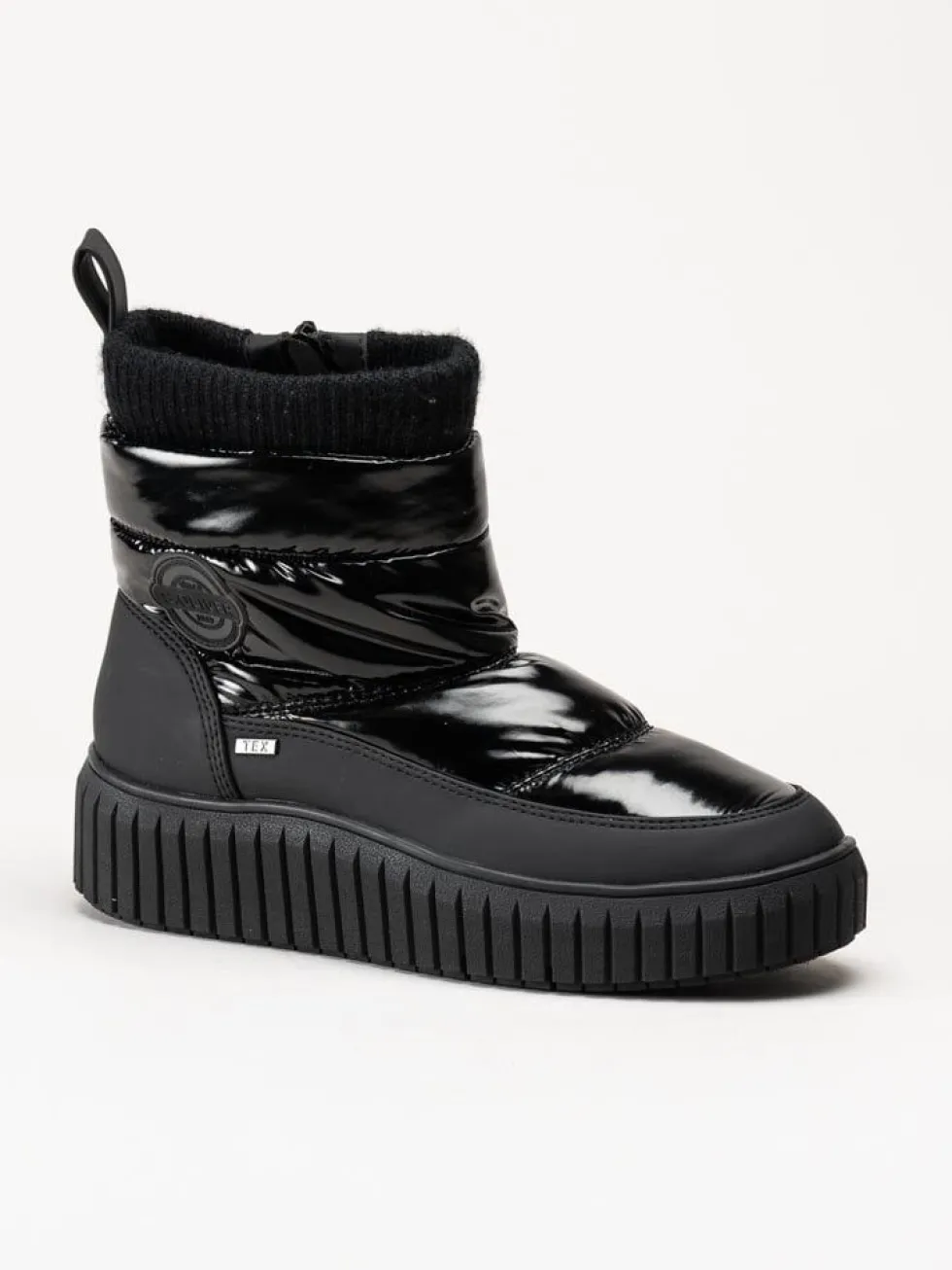S.Oliver - Svarta fodrade nylonboots