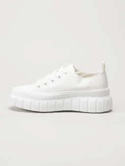 S.Oliver - Vita chunky sneakers i textil