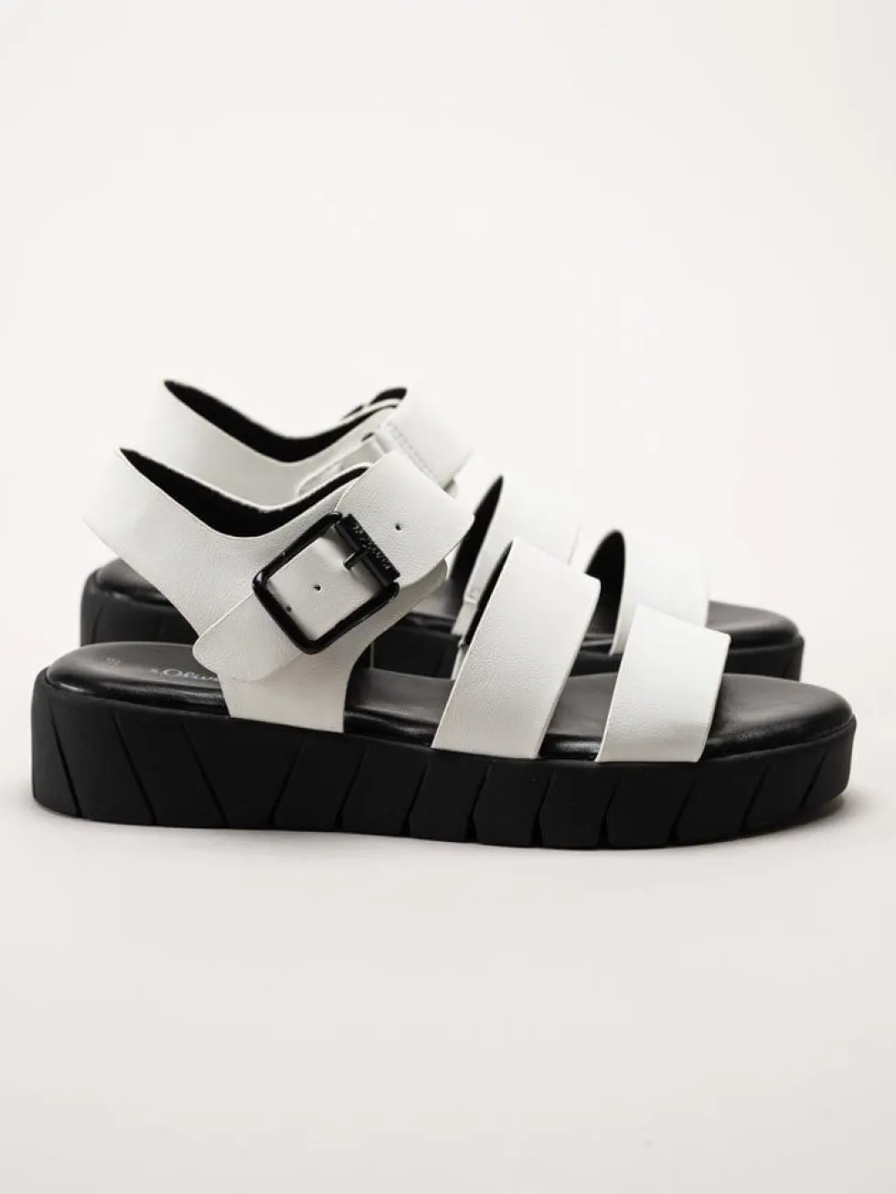 S.Oliver - Vita sandaler i skinnimitation
