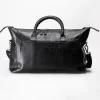 Springfield - Brun weekendbag i skinn