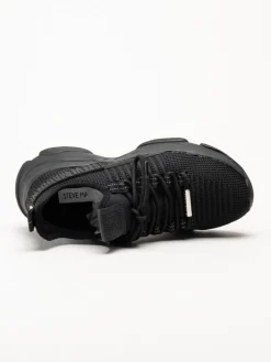 Steve Madden - Mac-E - Svarta chunky sneakers i textil