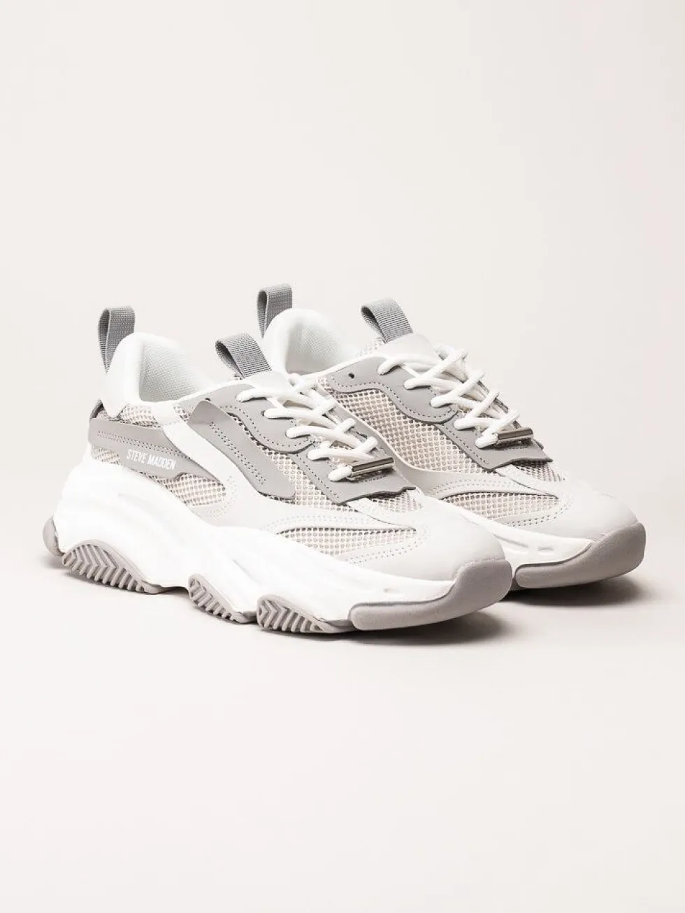 Steve Madden - Possession-E - Gråvita chunky sneakers