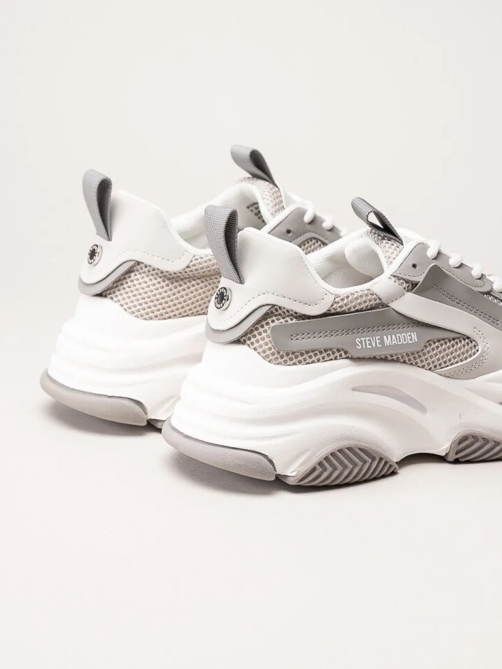 Steve Madden - Possession-E - Gråvita chunky sneakers