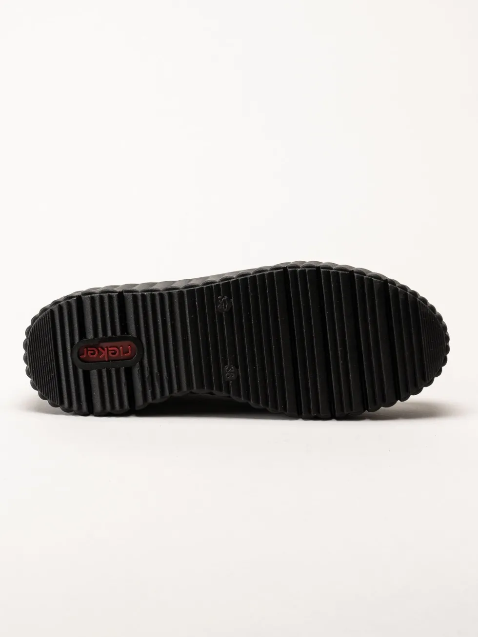 Svarta sneakers i skinn