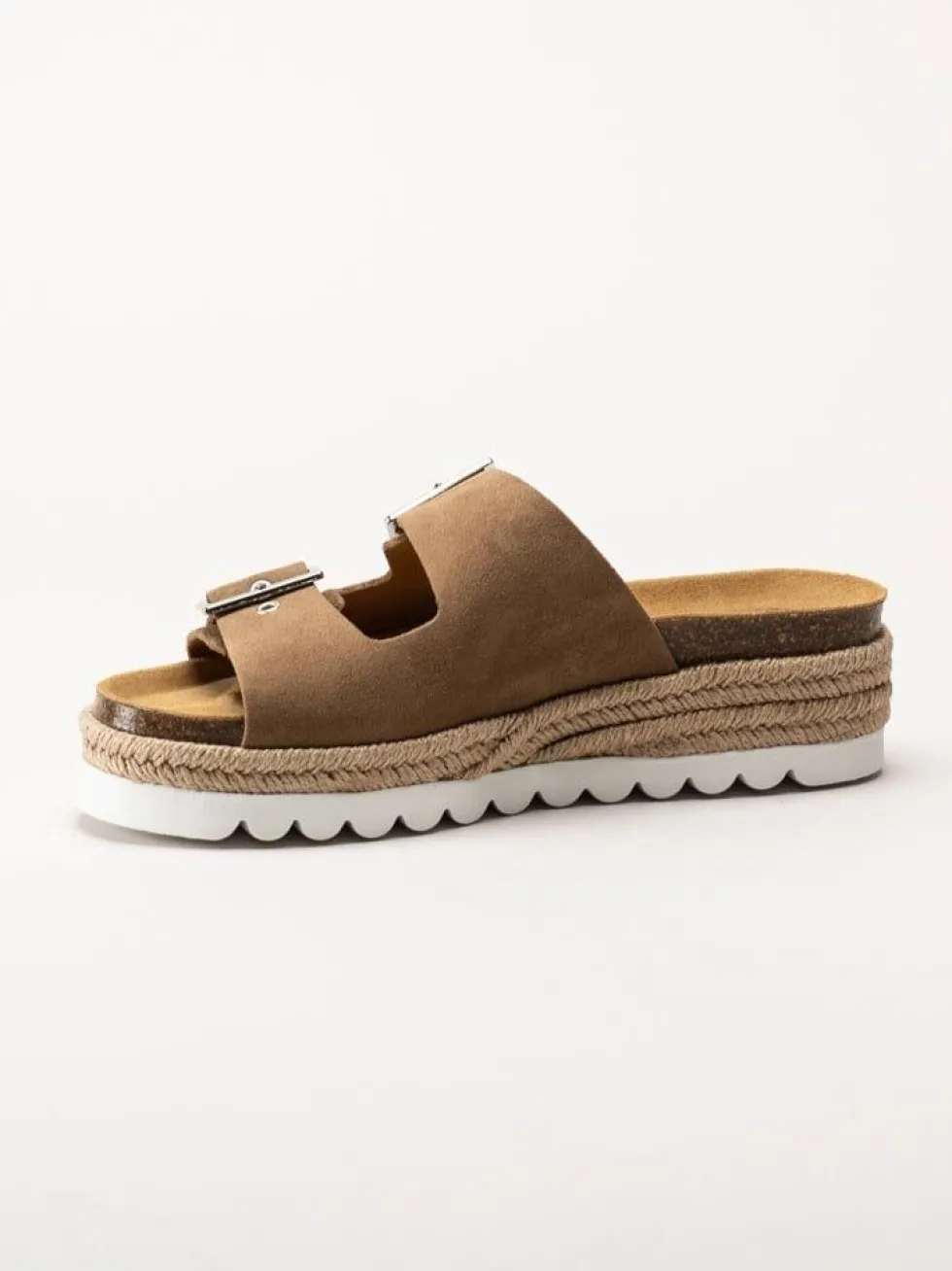 Sweeks - Sonja - Bruna slip in sandaler i mocka
