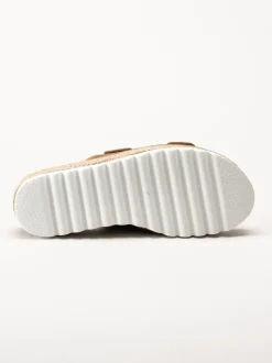 Sweeks - Sonja - Bruna slip in sandaler i mocka