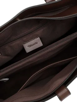 Tamaris bags - Giorgia City Shopper M - Brun minimalistisk handväska med fina detaljer
