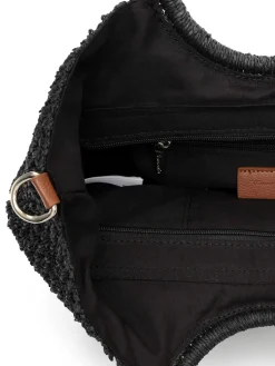 Tamaris Bags - Kassandra cityshopper M - Svart handväska i vacker raffia