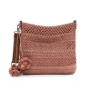 Tamaris Bags - Kassandra crossover - Gammelrosa handväska i vacker raffia