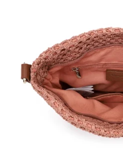 Tamaris Bags - Kassandra crossover - Gammelrosa handväska i vacker raffia