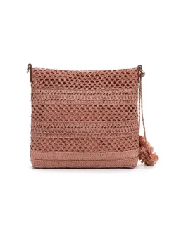 Tamaris Bags - Kassandra crossover - Gammelrosa handväska i vacker raffia