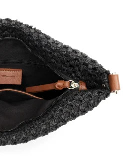 Tamaris Bags - Kassandra crossover - Svart handväska i vacker raffia