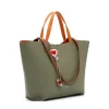 Tamaris Bags - Keshia Cityshopper L - Grön minimalistisk stor väska - två i en