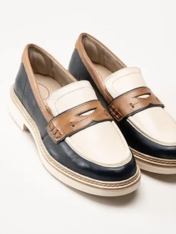 Tamaris Comfort - Multifärgade loafers i skinn