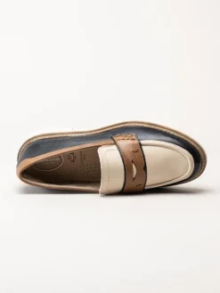 Tamaris Comfort - Multifärgade loafers i skinn