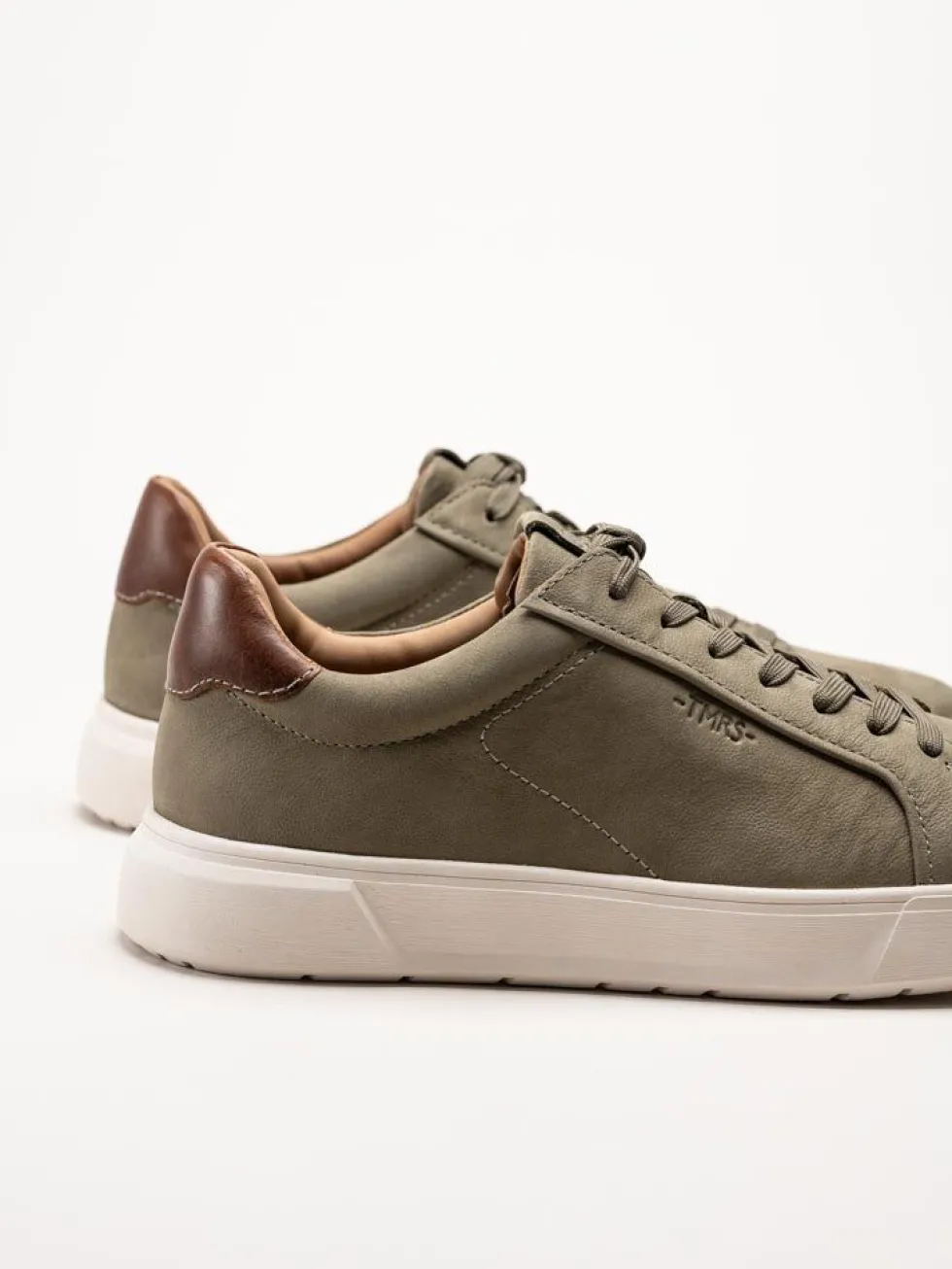 Tamaris Men - Gröna sneakers i nubuck