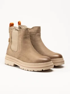 Tamaris Wide - Beiga varmfodrade boots