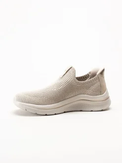 Tamaris Wide - Beige sneakers i mesh