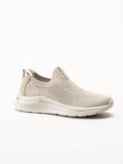 Tamaris Wide - Beige sneakers i mesh